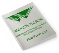 Download our Price List